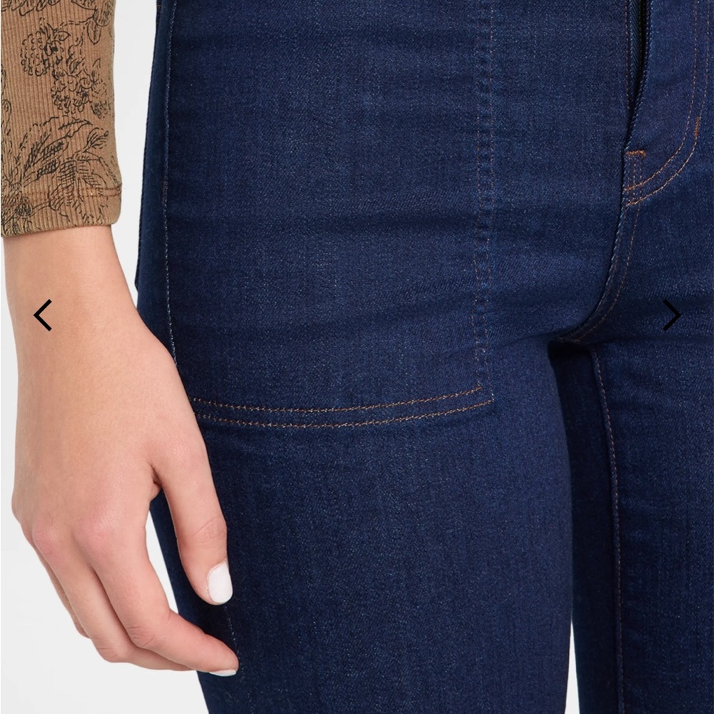 Veronica Beard Crosbie Denim Wide-Leg Jeans Indigo Rinse Size 27 like new - Picture 5 of 13